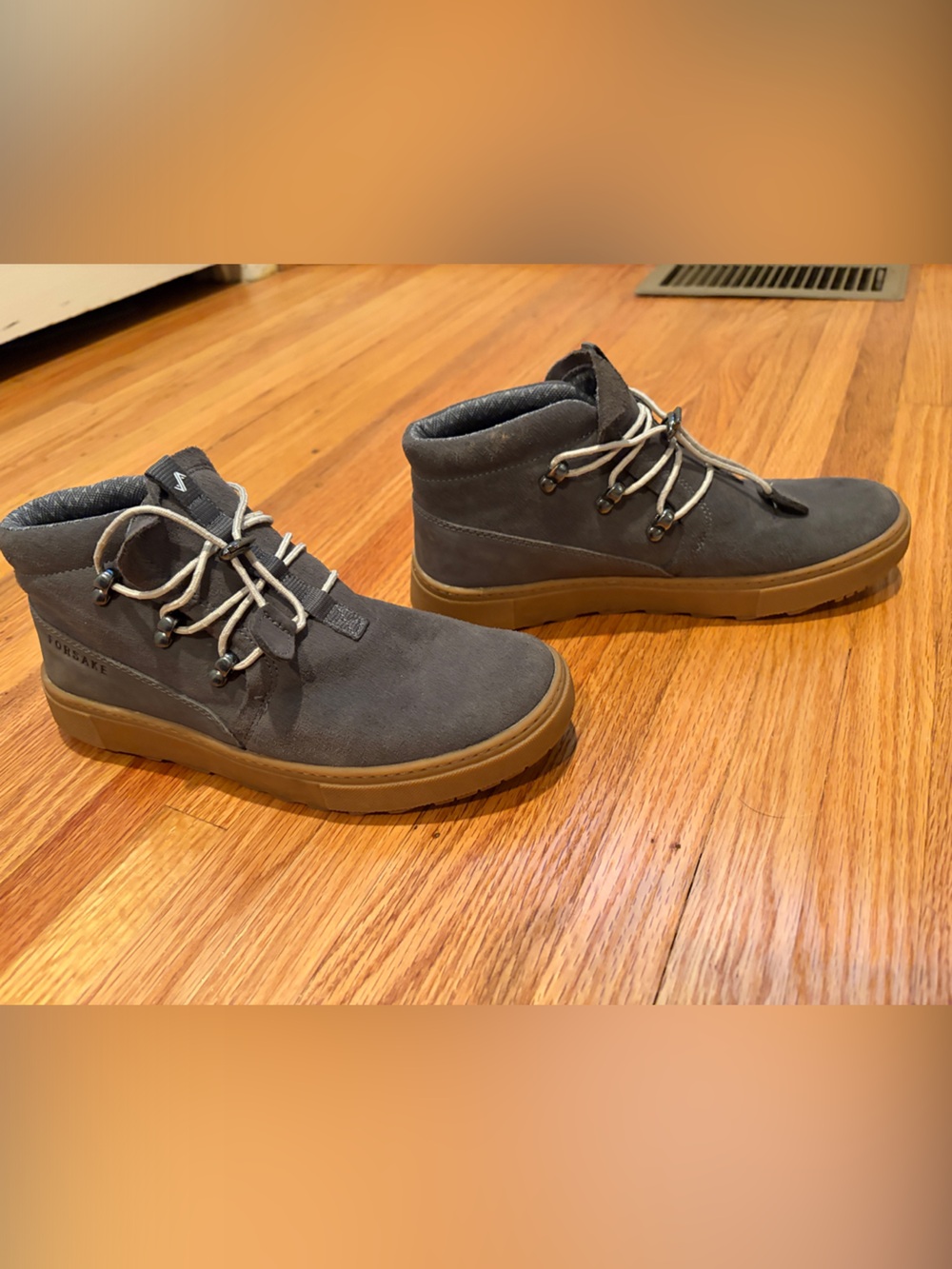 Forsake Gray Suede Casual Boot Sneakers with gumshoe sole- Lightweight Comfort